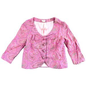 Vintage Blazer Jacket‎ Paisley Silk Blend Mary Hayes California 1940s